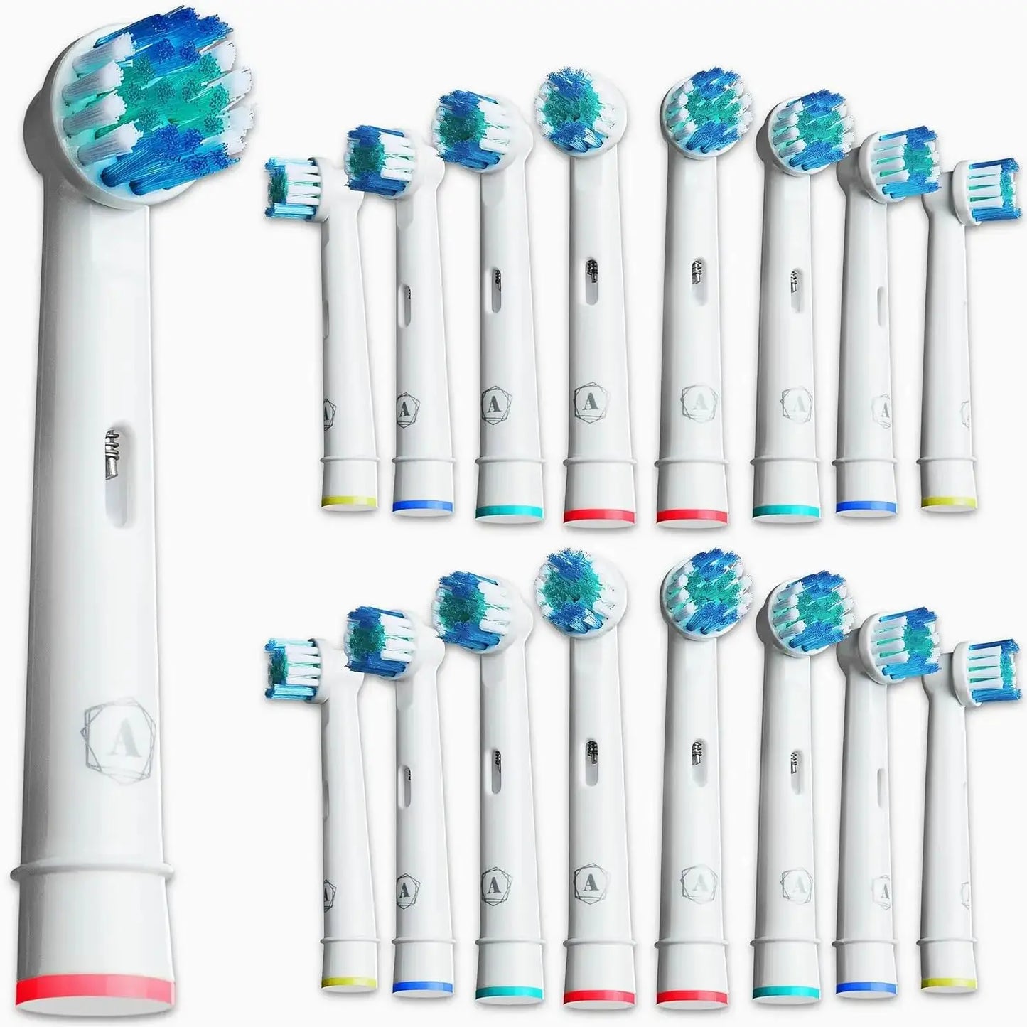 For Oral-B Dupont Bristle Electric Toothbrush Heads Whiten Teeth Daily Clean Soft Care Teeth Function D100 D25 D30 4/8/16pcs