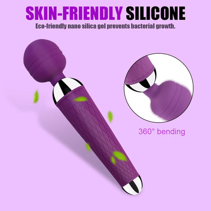 Powerful AV Vibrators for Women USB Recharge Magic Wand Massager Clitoris Stimulator Wellness Erotic Sex Toy Masturbator Product