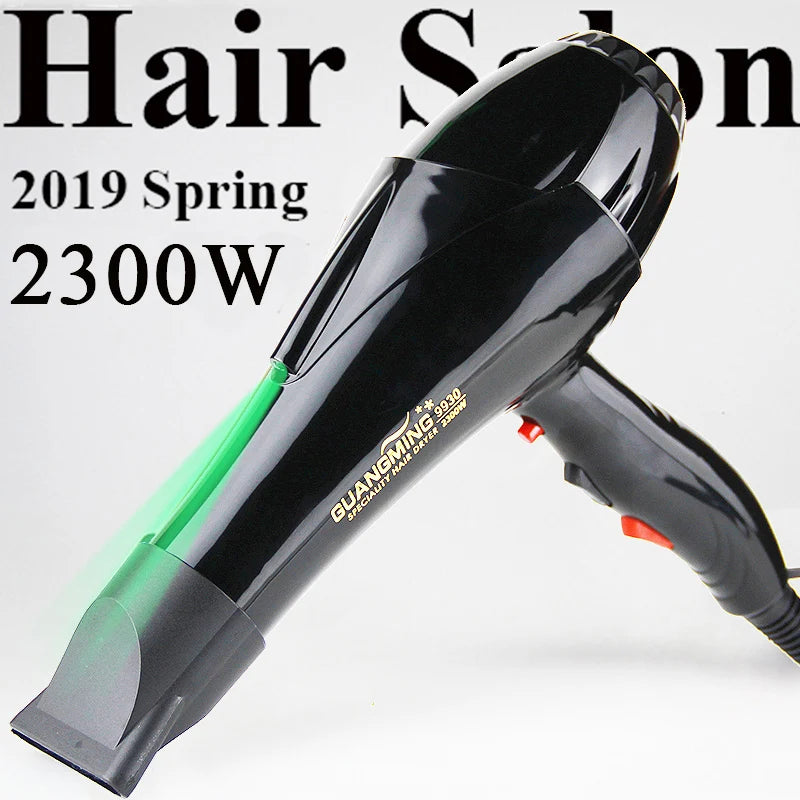 For Hairdresser and Hair Salon Long Wire EU Plug Real 2300W Power Professional Blow Dryer Salon Hair Dryer Hairdryer