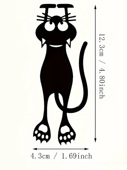 Creative hollowed-out black cat bookmarks, suitable for office, home and school supplies - the perfect gift for book lovers