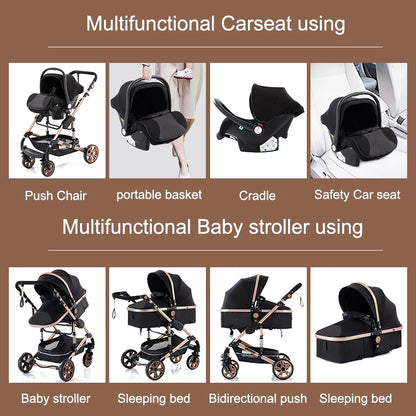 Baby stroller 3 in1,four wheel stroller,2 in 1 baby car,Lightweight strollers,Mutifunction Strollers,baby carriage,Poussette
