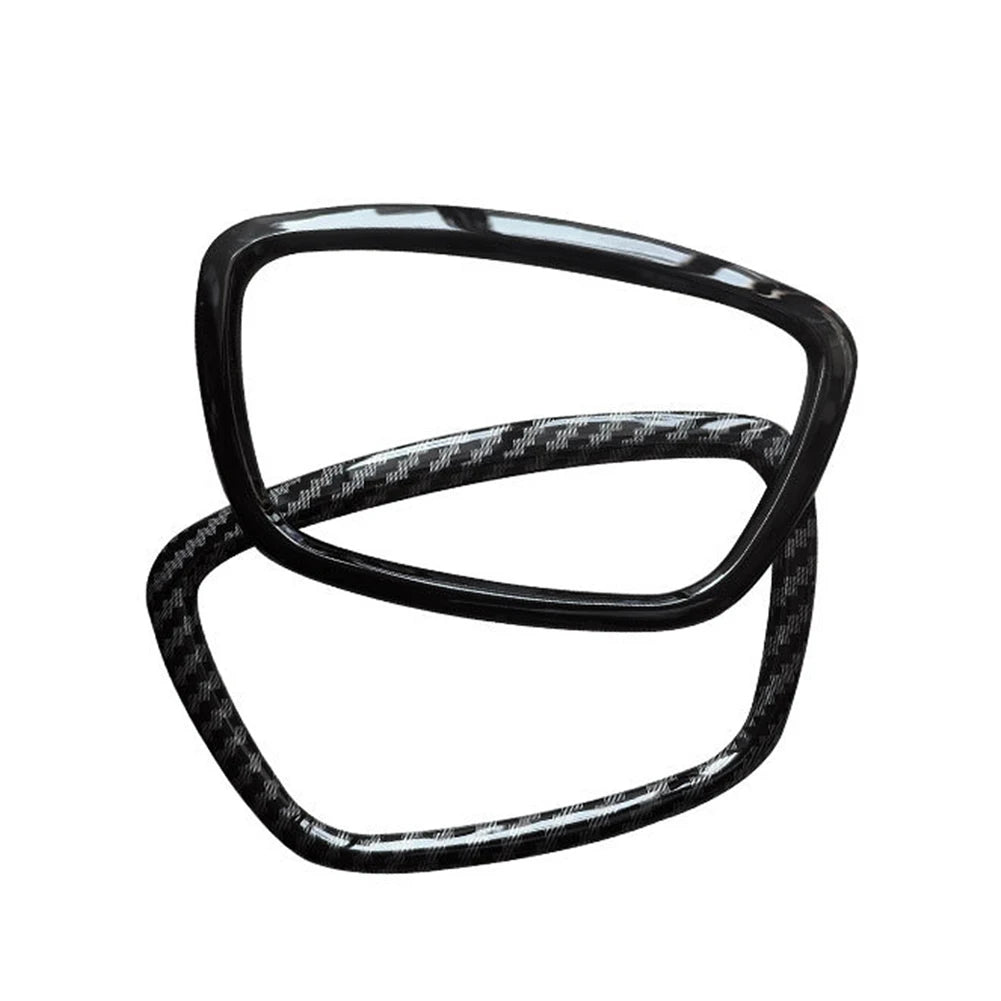 Carbon Fiber Car Steering Wheel Ring Trim Sticker Cover Auto Decoration Accessories For Audi A4 B6 B7 B8 A6 C6 A5 Q7 Q5 A3 8P S3