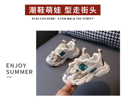 Size 21-36 Baby Toddler Shoes For Boys Girls Breathable Mesh Little Kids Casual Sneakers Non-slip Children Sport Shoes tenis