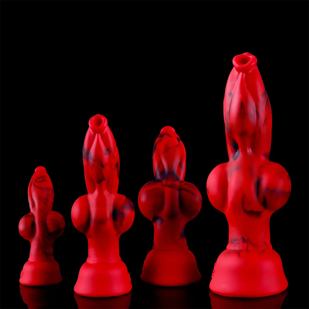 18+ Soft Silicone Dog Knot Dildo Penis Animal Dildo Realistic Gigante Sexy Adult Red Black Colors Big Dildos Sexy TоY Xxl Sextoy