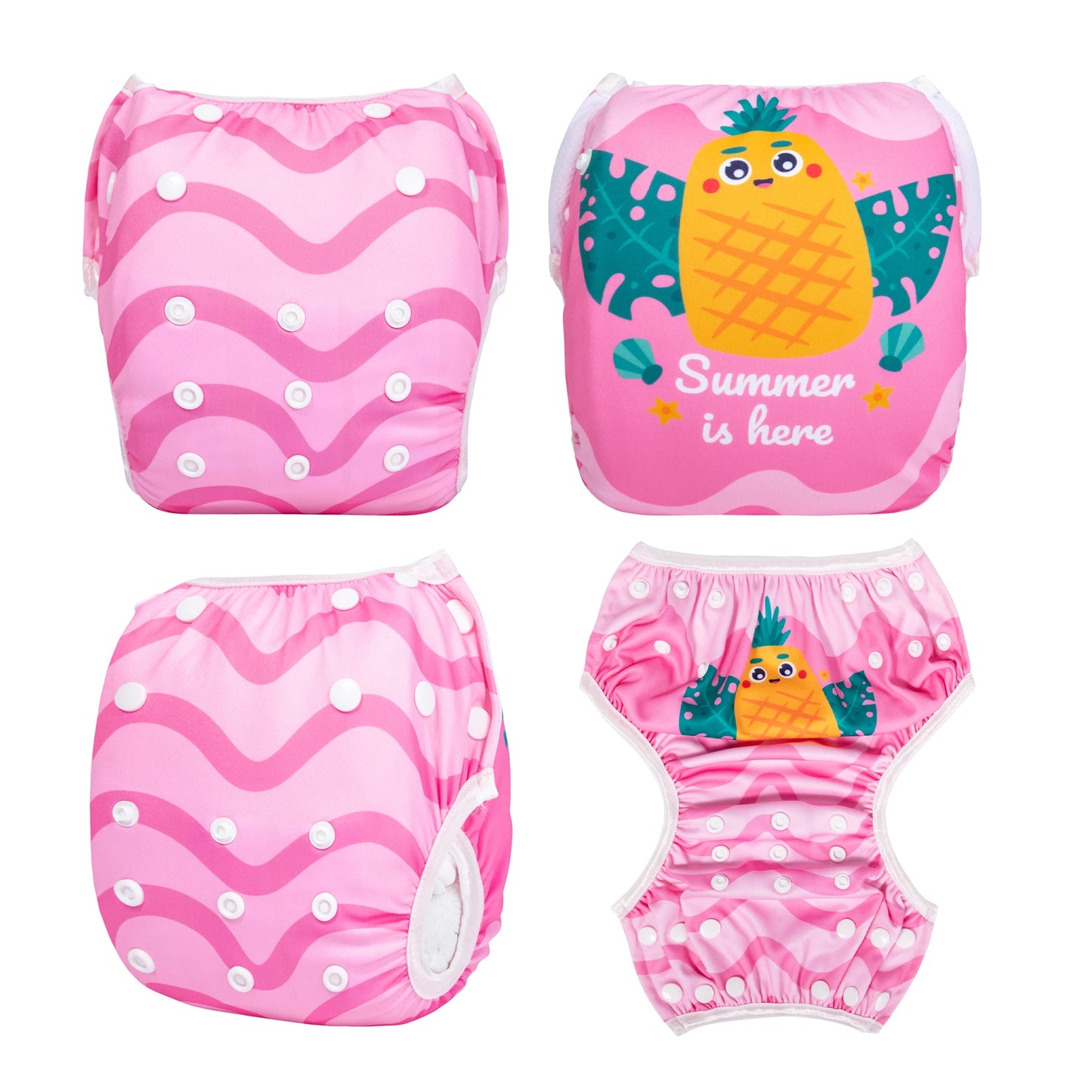 U PICK ALVABABY Swim Diaper Adjustable Swim Nappy for Swimming Lessons Fashion Design Swimming Nappy for Baby Under 8 Months