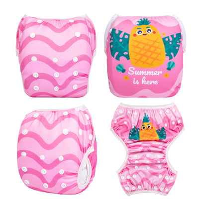 U PICK ALVABABY Swim Diaper Adjustable Swim Nappy for Swimming Lessons Fashion Design Swimming Nappy for Baby Under 8 Months