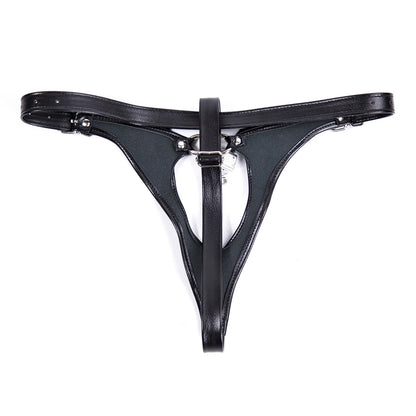 BDSM Bondage Harness Briefs Pant Hole Sex Toys For Woman PU G-strings Panty Masturbation Underwear Panties Chastity Strap Belt