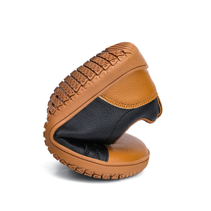 Boys Girls Barefoot Shoes Kids Wide Toe Minimalist Fashion Sneakers Lightweight Hook Loop Artificial Leather Walking Flats