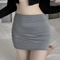 2026 NEW High Waist Sexy Casual Black White Bodycon Pencil Mini Skirts Wrap Hip Silk Short Skirt for Women Night Club Wear Summe