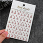 Winter Christmas Atmosphere Nail Stickers Snowman Snowflake Wapiti Self-adhesive High Quality Cute Nail Stickers Nail Art Deco