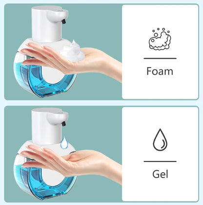 420ML Large Capacity Touchless Desktop Or Wall-Mounted IPX5 Waterproof Smart Infrared Automatic Sense Foam/Liquid Soap Dispenser