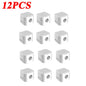 3/6/12Pcs/Set Magnetic Cable Clips Cable Organiser Adjustable Cord Holder Under Desk Organizing Cable Management Holder