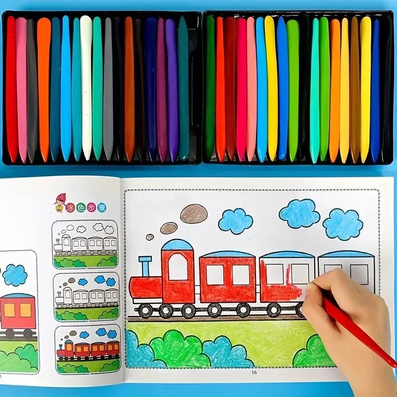 Step-by Step Painting Coloring Book Progressive Easy to Hard Levels Creative Art Learning Activity Quality Paper Book Gift