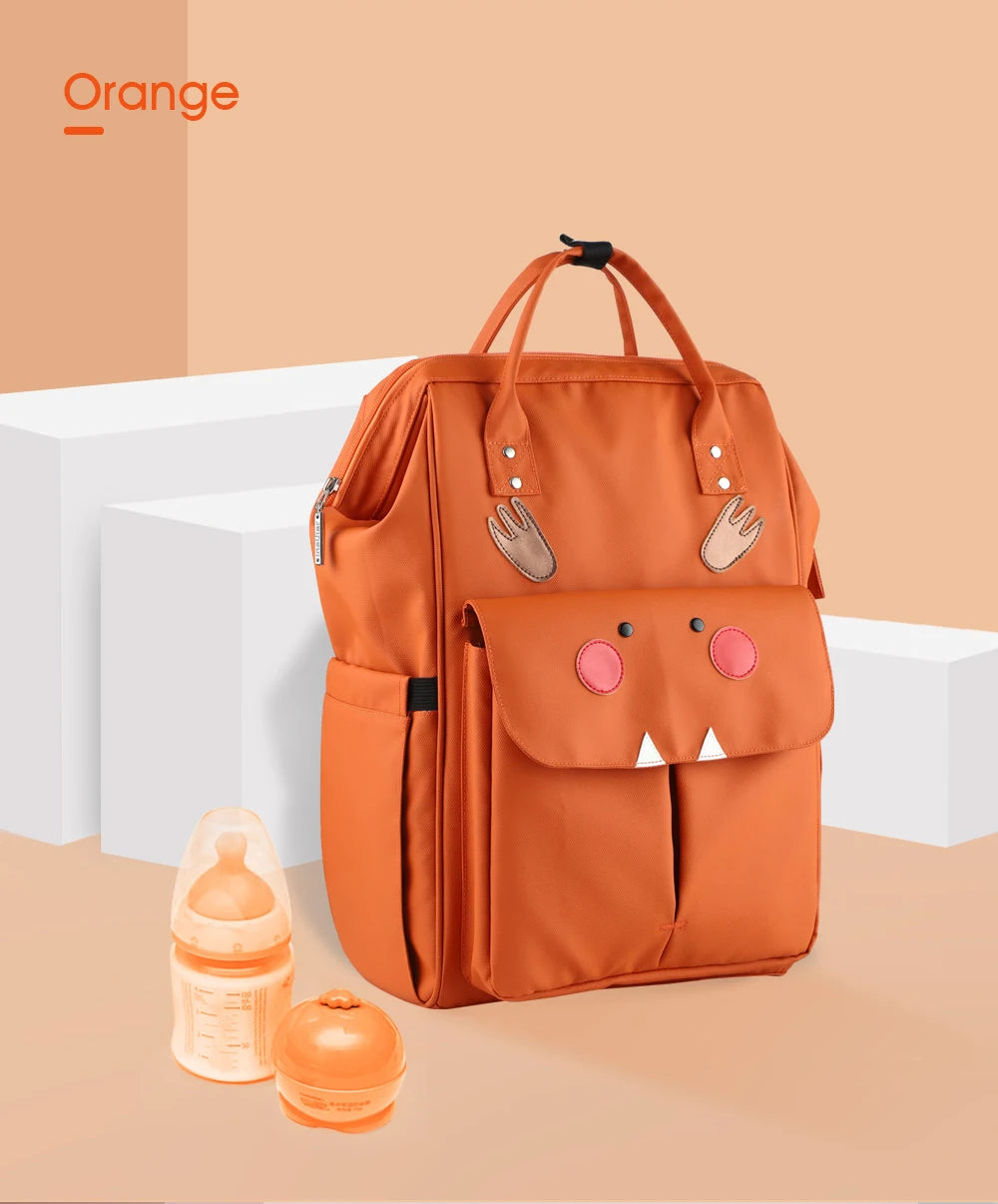 Waterproof Mummy Diaper Backpack Cartoon Design Mother Maternity Nappy Travel Bag Large Capacity Baby Care Nursing Stroller Bags