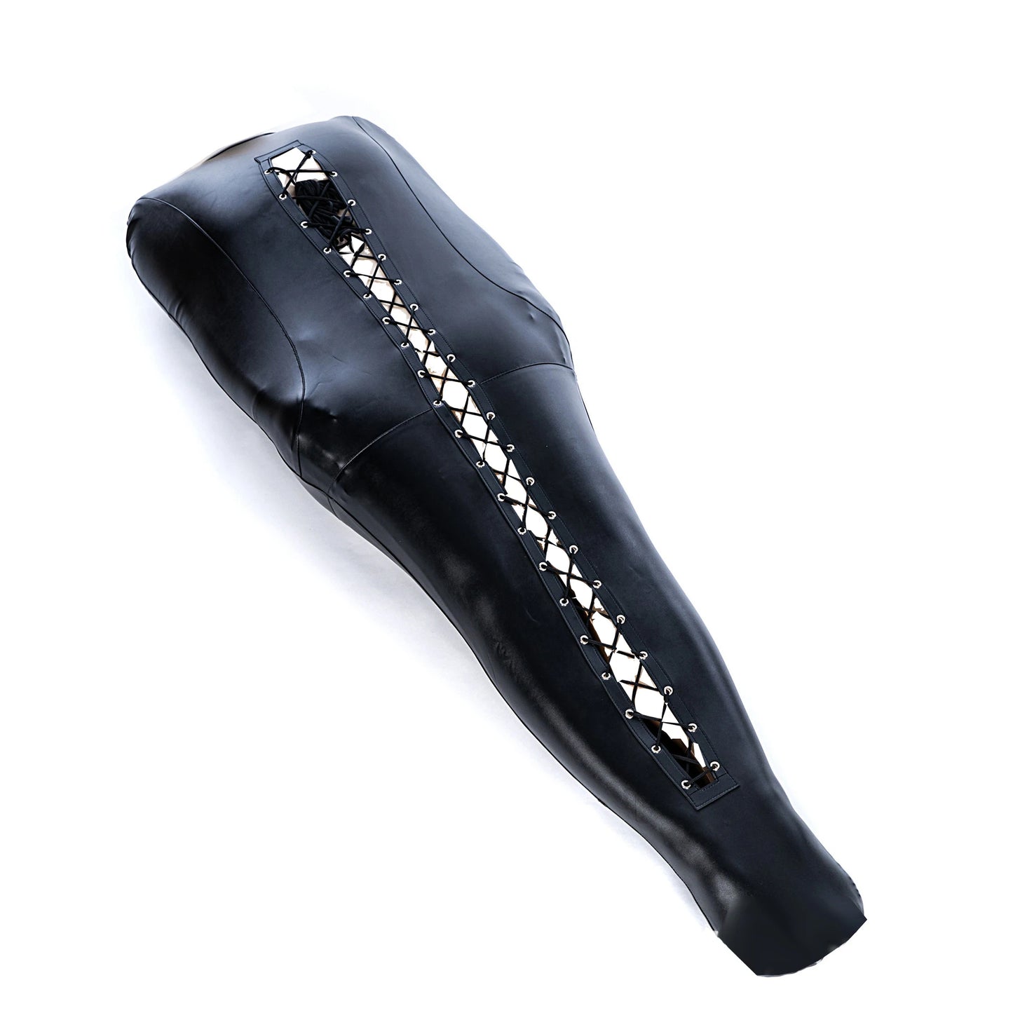 Mummy Restraint Leather Bag with Armbinder Straitjacket for Bdsm Slave Bondage Mermaid Cosplay Sex Binding Fetish Erotic Costume