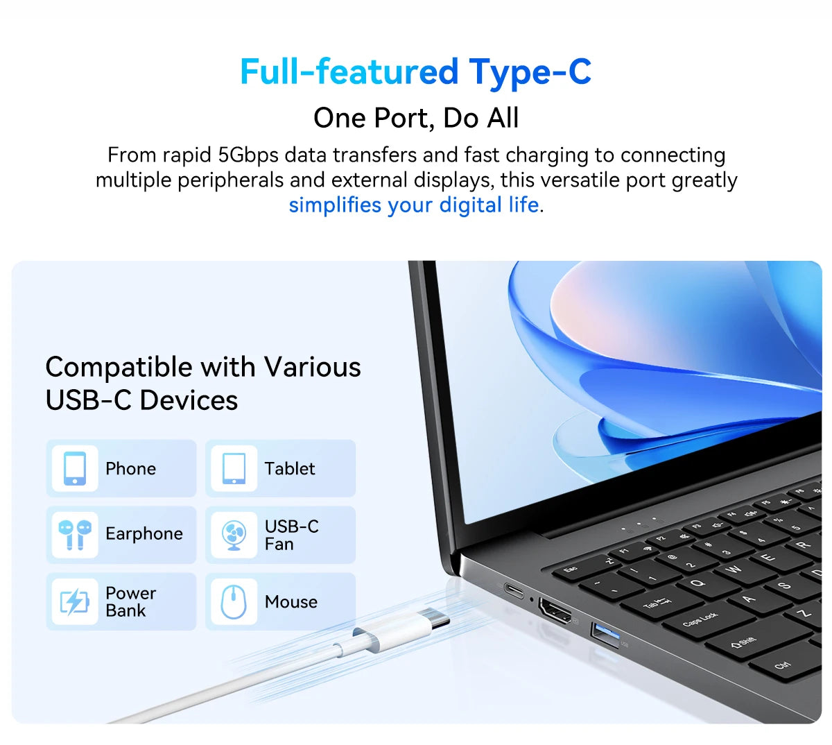 Blackview Acebook 12 Win 11 Pro Laptop 16'' 1920*1200 Display, Intel I5-1030NG7 Notebook, 16GB 512GB, 5000mAh