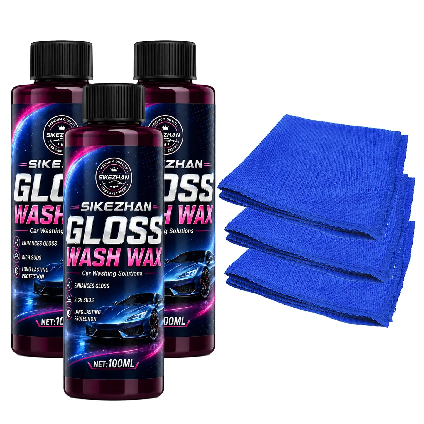 100ml Pink Foaming Extreme Bodywash & Wax Foaming Car Wash Soap, (Works with Foam Cannons/Guns or Bucket Washes) for Cars