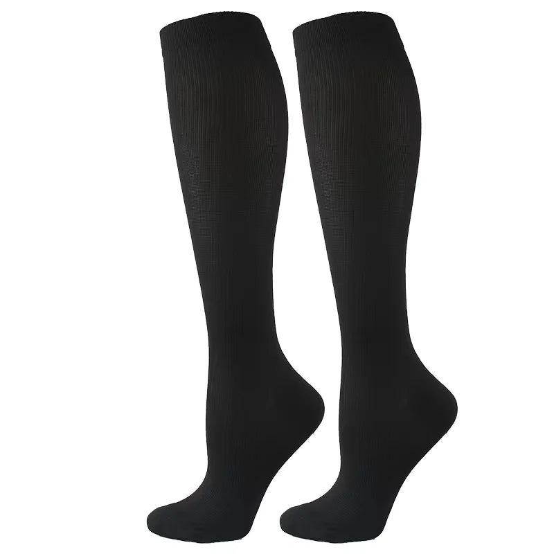 Varicose Veins Compression Socks Fit For Golf Rugby Running Hiking Sports Anti Fatigue Driving Travel Flight Women Men Sport Med