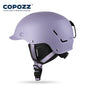 COPOZZ Certificated Ski Helmet Husband Integrally-Molded Snowboard Helmet with Magnetic Bukcle Motorcycle Snow Men Women Adult