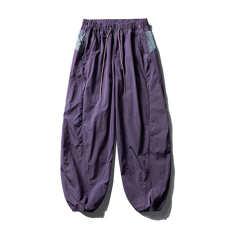 Outdoor Sports Casual Track Pants Men Women Lightweight Hiking Breathable Waterproof Quick Dry Loose Techwear Cargo Pant Trouser