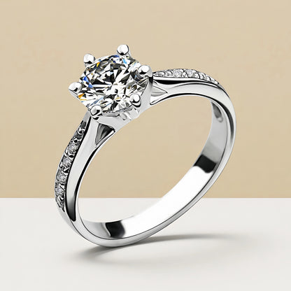Moissanite Couple Ring For Women Man 925 Silver Stone Match Dia Wedding Band Bride S Sterling Silver White Gold 2.00ct