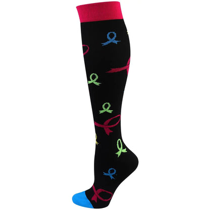 58 Style Compression Socks Medical Edema Diabetes Varicose Vein Stockings Graduated Pressure Legging Nursing Knee High Stockings