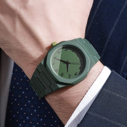 1/5PCS Fashion Plastic Strap Men Business Watches Casual Analog Sports Quartz Watch For Mens Clock Reloj Hombre