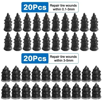 100pcs  Automotive Tire Repair Nail Universal Set Automotive Motorcycle Tire Repair Nail Bicycle Tire Perforation Repair Tool