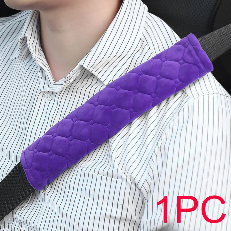 2pc Universal Car Safety Belt Cover Adjustable Seat Belt Cover Shoulder Strap Covers Car Shoulder Protector Pad Auto Accessories