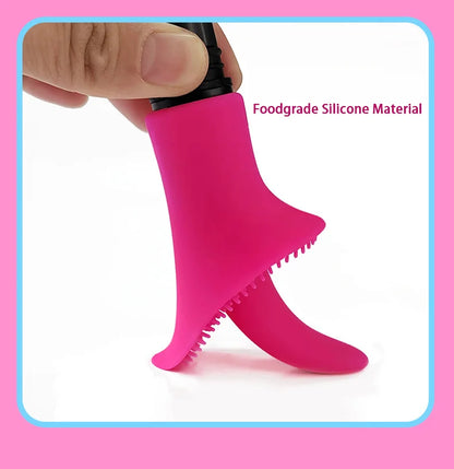 Massage Gun Replacement Head, Lotus Shape, Tongue Shape, Silicone Massager, Fascia Gun Replacement Parts, Silicone Massage Head