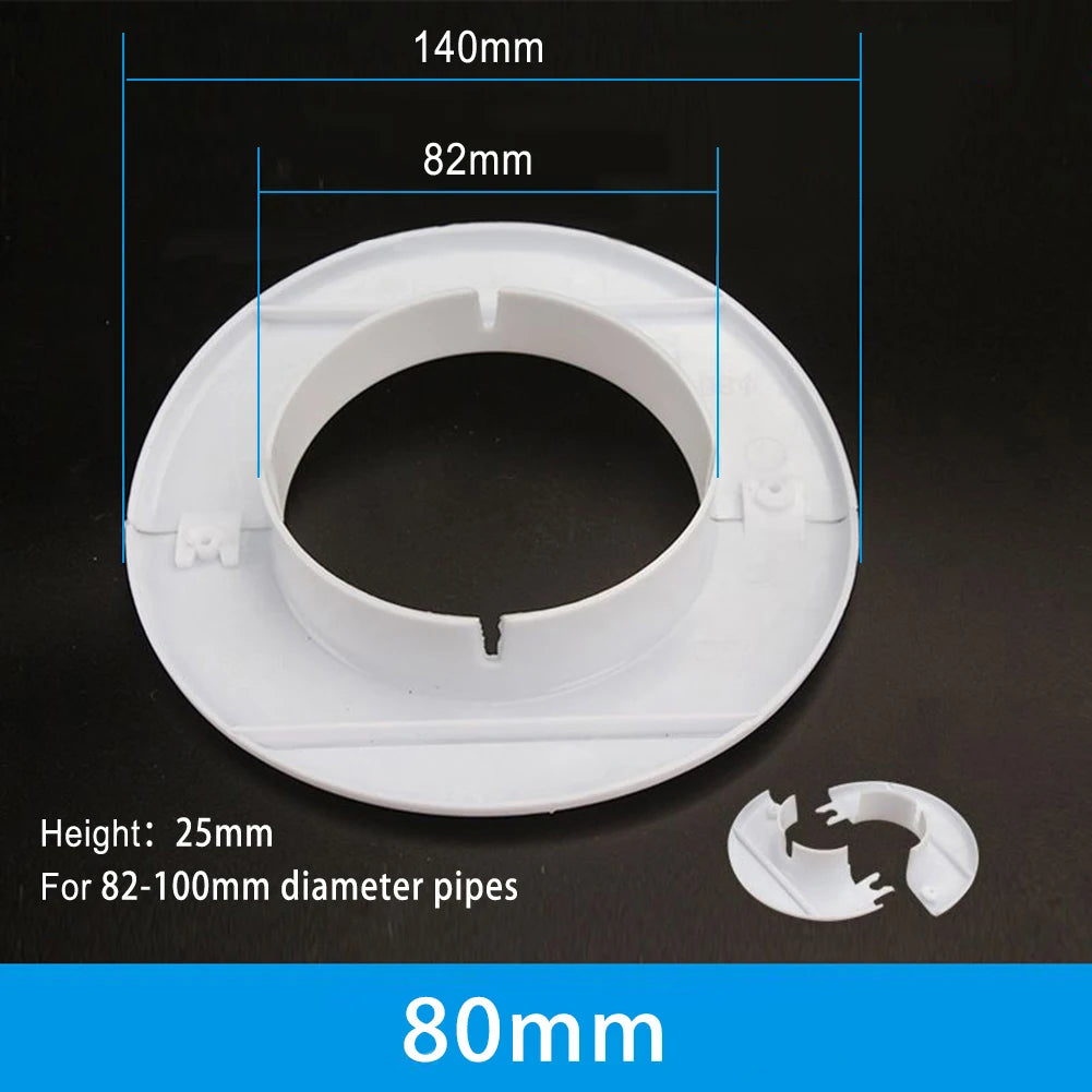 40-80mm Pipes Hole Cover PP Air Conditioning Conduit Pipe Entry Cable Vents Passage For Household Improvement Accessories