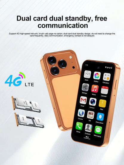 SERVO 19 Air 4G LTE Mini Smartphone Android 12.0 OS Play Store 6GB+128GB Face Unlock OTG 2 SIM 3.88" Screen Pocket Smart Phones