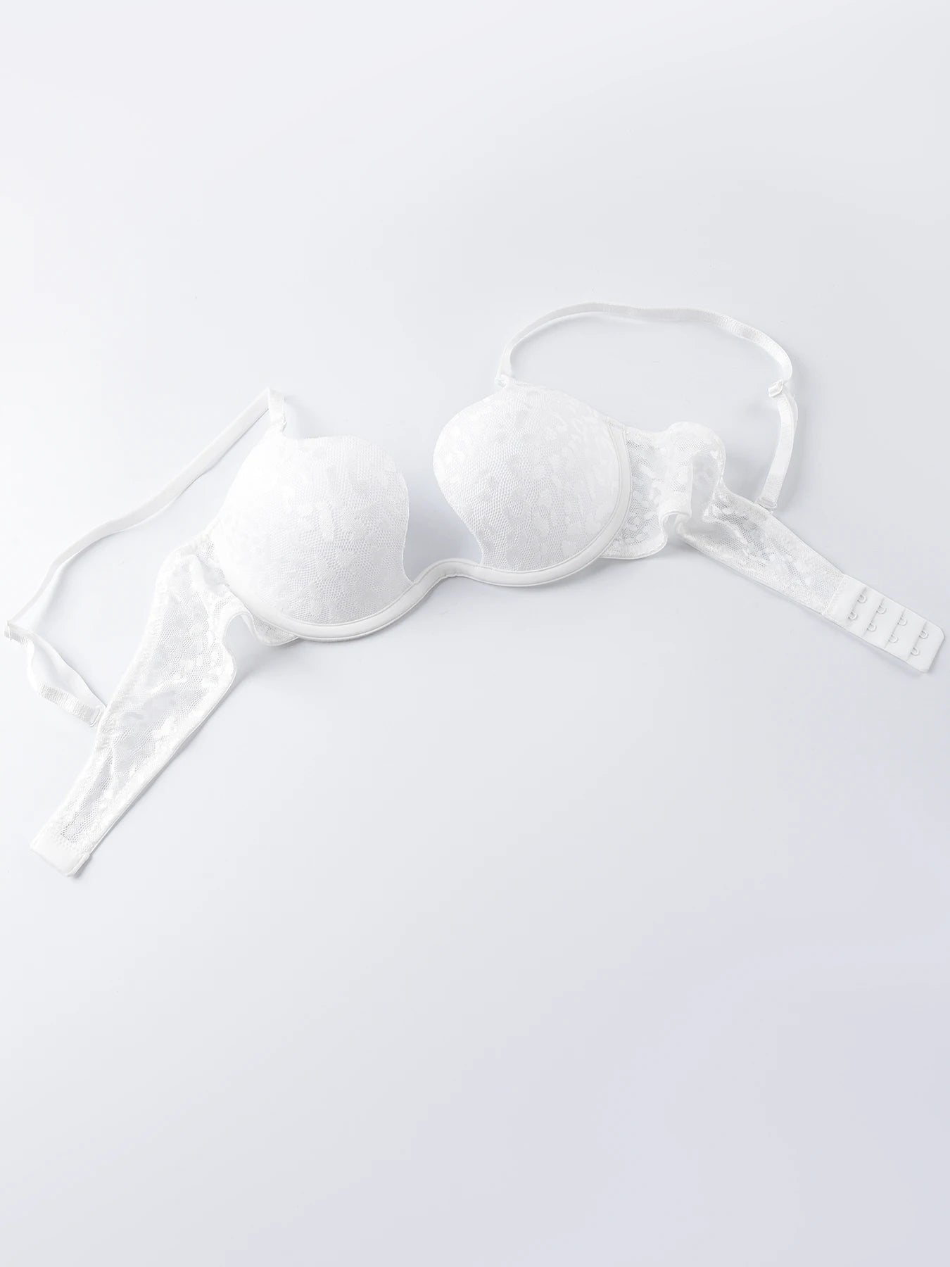 Solid Underwire Bra push up Lingerie comfort padded bra lift up thick cup lace bralette