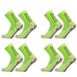 1/4 Pairs Anti-slip Soccer Women Men Outdoor Sport Grip Football Yoga Socks