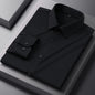 High Stretch Anti-Wrinkle Men's Shirts Long Sleeve Dress Shirts Men Fit Social Business Blouse Social Shirt Men Clothing S-4XL