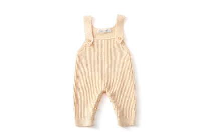 MILANCEL New Spring Baby Overall 3M-6Y Solid Color Infant Girls Knit Rompers 6 Colors Versatile Children Suspenders Jumpsuit