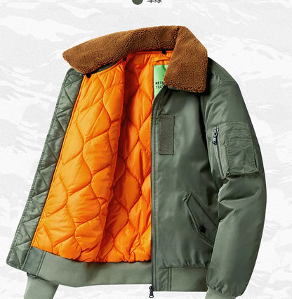 Warm Men's jackets Thick Brand Luxury Winter Down Jacket Coats Parkas Pilot Jackets Outwear Padding Padded Puffer Jacket HXY282