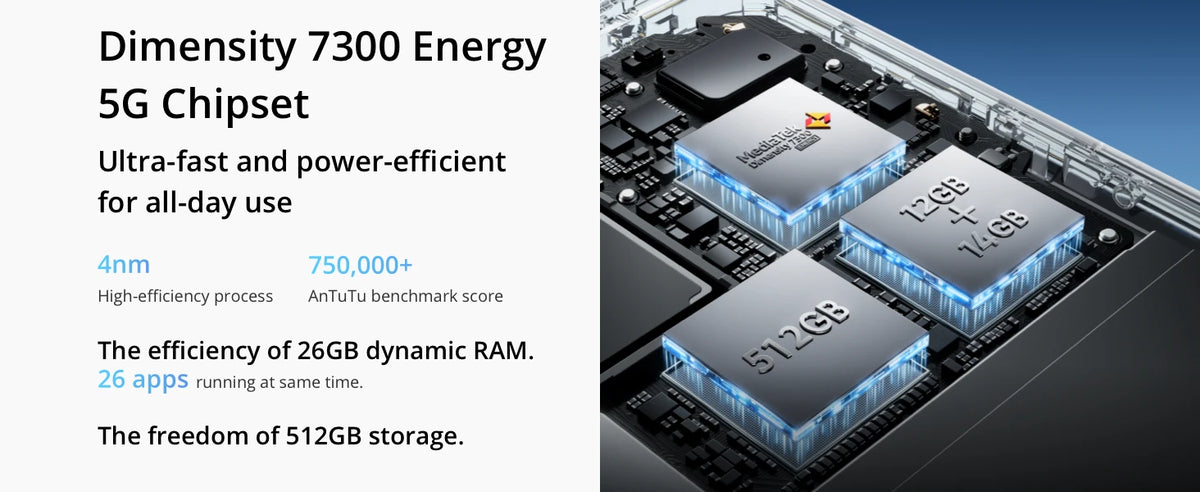 realme 14 Pro Smartphone 5G Titanic 6000mAh battery 45W SUPERVOOC charging 50MP Sony IMX882 OIS Camera, Dimensity 7300 Energy 5G processor, 120Hz Curved Display