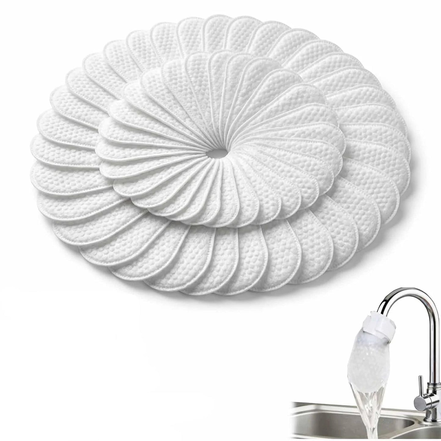 50-500pcs Universal Faucet Filter Non-woven Fabric Faucet Filter Bags Tap Water Filter Bag Water Rust Removal Protects Faucets