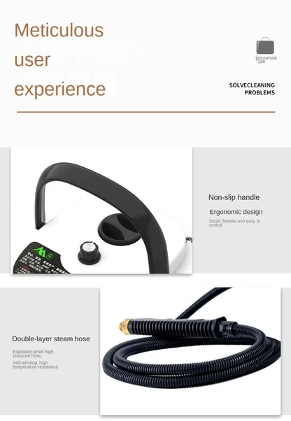 2500W High Temperature and Pressure Handheld Steam Cleaners Air Conditioner dog Hood Car Steam Clean V EU Plug