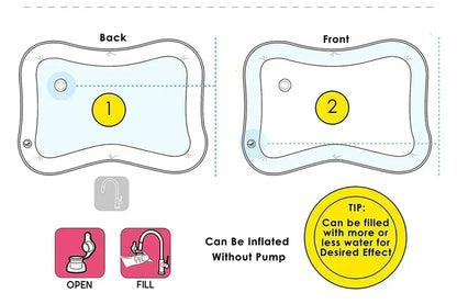Large Baby Play Mat Summer Inflatable Water High Quality Baby Early Education Water Play Mat Suitable for Baby Activity Exercise