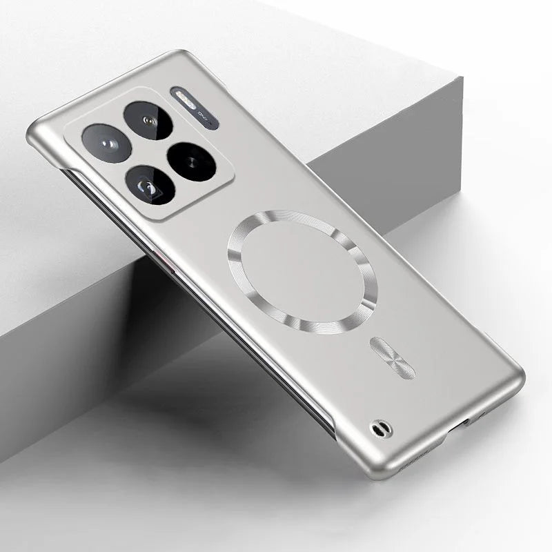 Luxury Metal Painting Slim Frameless Case For XIAOMI 17 Pro Max 15T 15 Ultra 14T 14 13T 13 12 Pro Magnetic Hard PC Cover