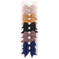 10Pcs/Set New Cute Solid Ribbon Bowknot Hair Clips for Baby Girls Handmade Bows Hairpin Barrettes Headwear Baby Hair Accessories