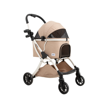 Premium Portable Dog And Cat Travel Carriage Collapsible Pet Stroller For Safe Daily Pet Outing