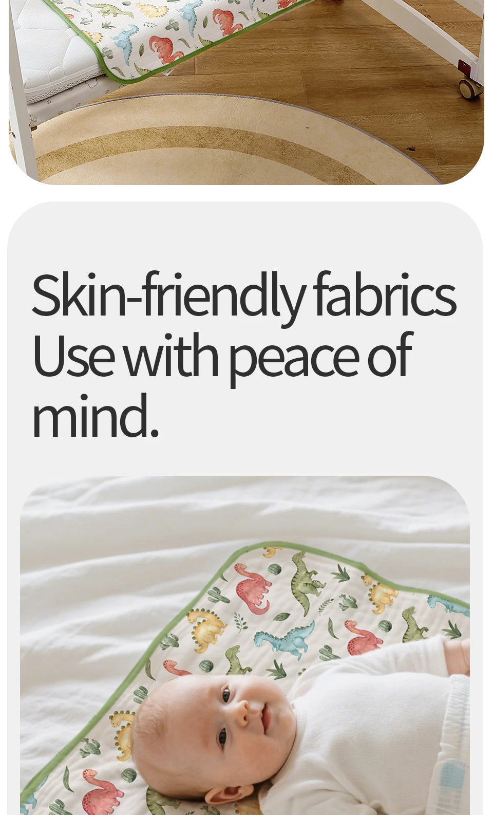 Children's Urine-proof Pads Waterproof Washable Mattress Urine Mat Bed Protector Urine Pads Cloth Breathable for 0-6 Years Baby