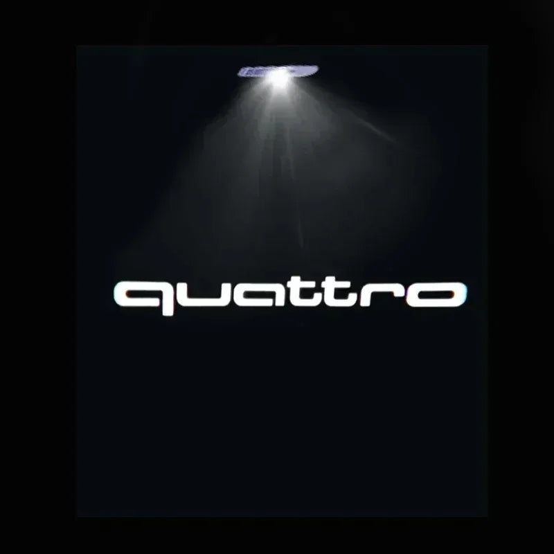 2pcs Car For QUTTRO Audi Sline A1 A3 A4 A5 A6 A7 Q3 Q5 Q7 TT B5 B6 B7 8P 8V 8P 8L S3 S4 Door logo Welcome Light Accessories