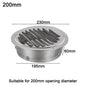 1PCS Circle Air Vent Grill Cover Stainless Steel Silver 70-160mm Round Exterior Wall Duct Ventilation Tool Accessories Home Part