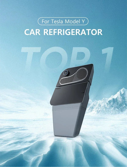 NovaAcc 16L Car Refrigerator Portable Compressor Freezer Cooler Fridge for Tesla Model Y 2017-2024 Outdoor Camping Accessories