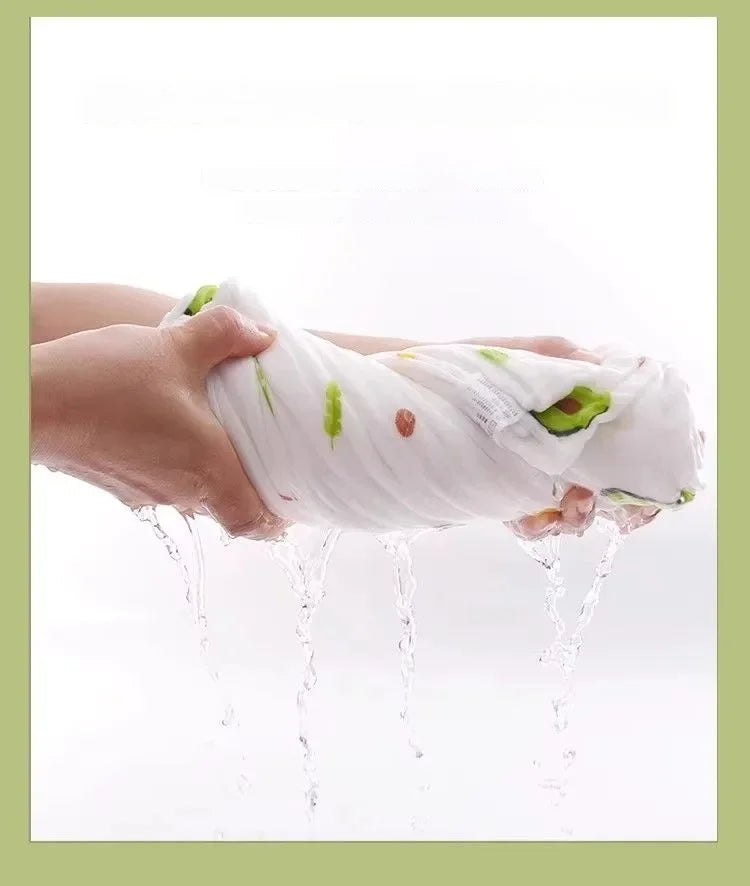 Environmental Breathable Newborn Baby Cotton Gauze Printed Muslin Swaddle Blanket Baby Bath Towel
