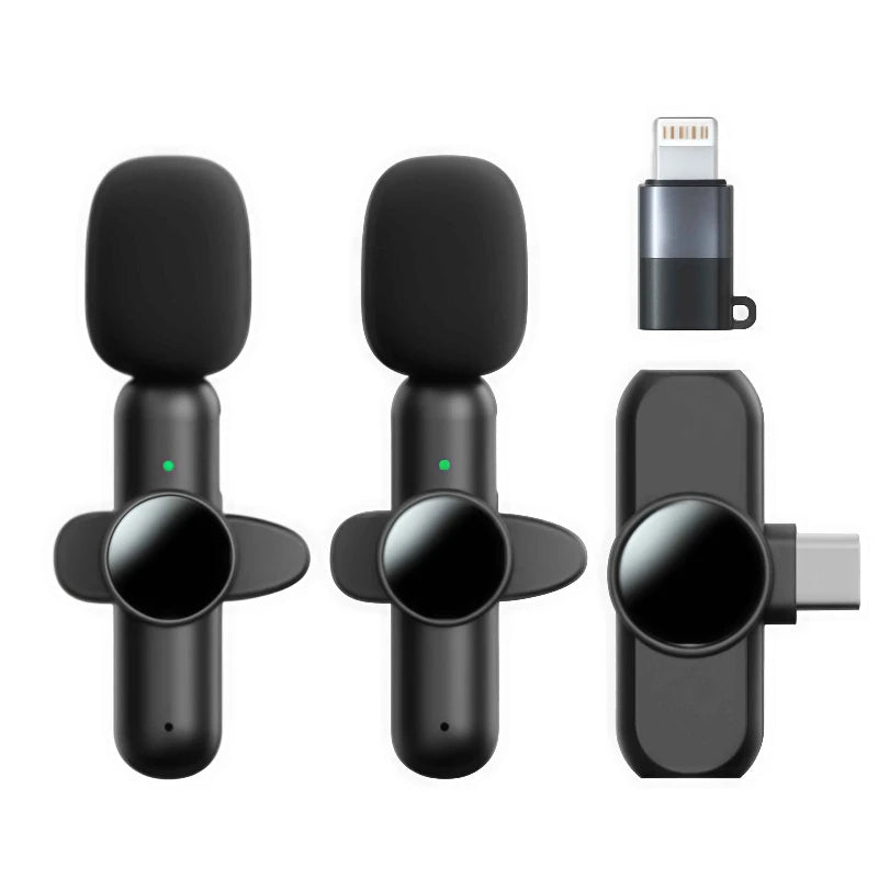 Wireless Lavalier Microphone for iOS/Type-C with Noise Reduction and Hall Effect-Wireless Lavalier Microphone for Livestreams